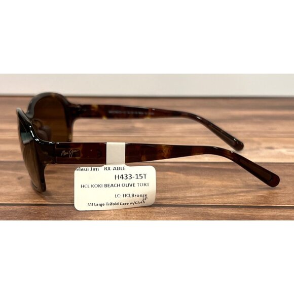 MAUI JIM KOKI BEACH  H433-15T POLARIZED SUNGLASSES HCL BRONZE LENS - Picture 2 of 6
